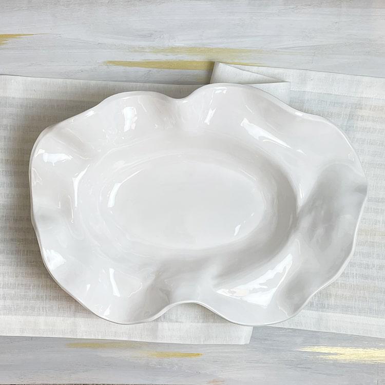 Wavy Serving Bowl
